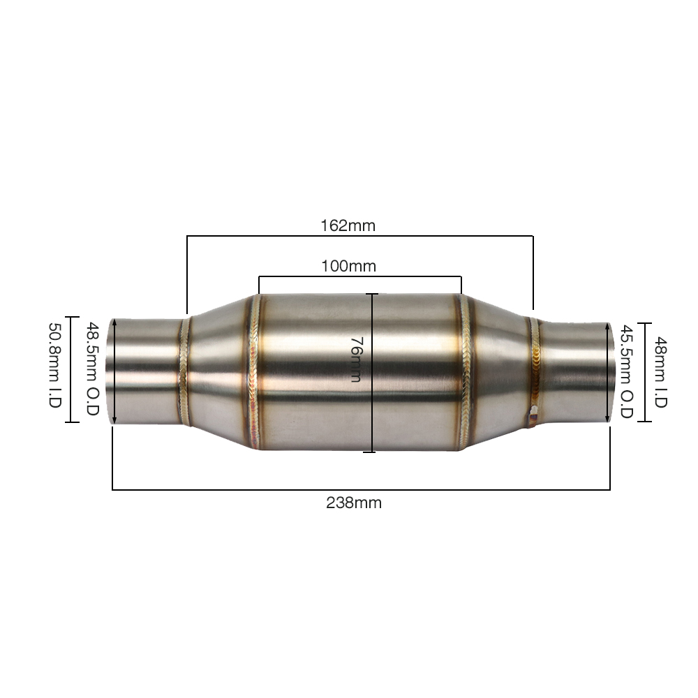 ZSDTRP 51MM Motorcycle Catalys - Ir Blaster Universal ulasan dan harga
