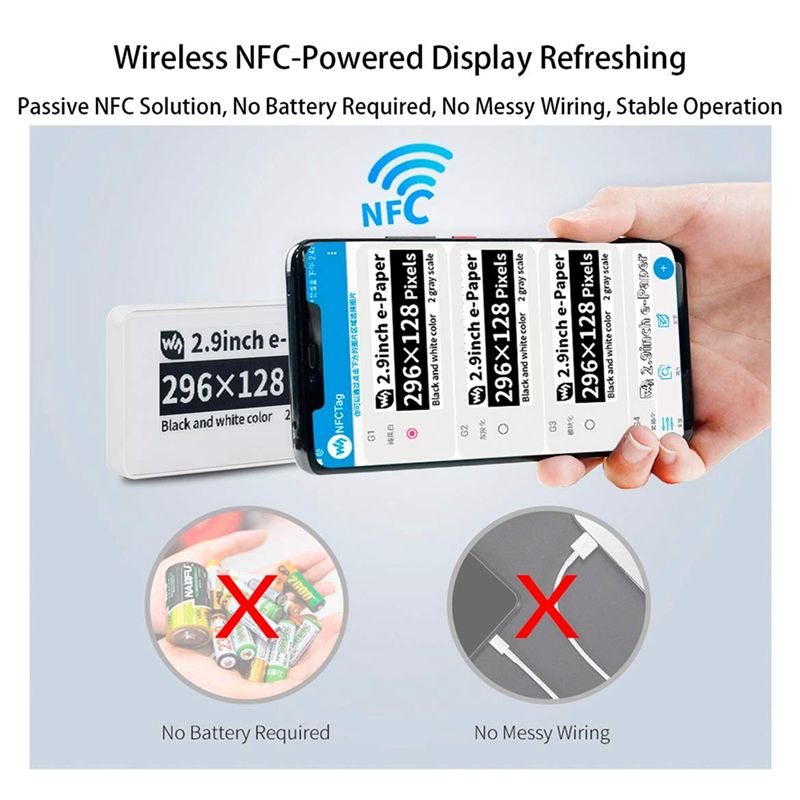 New  2.9 Inch Wireless NFC-Pow - Display Epaper 2.9 ulasan dan harga