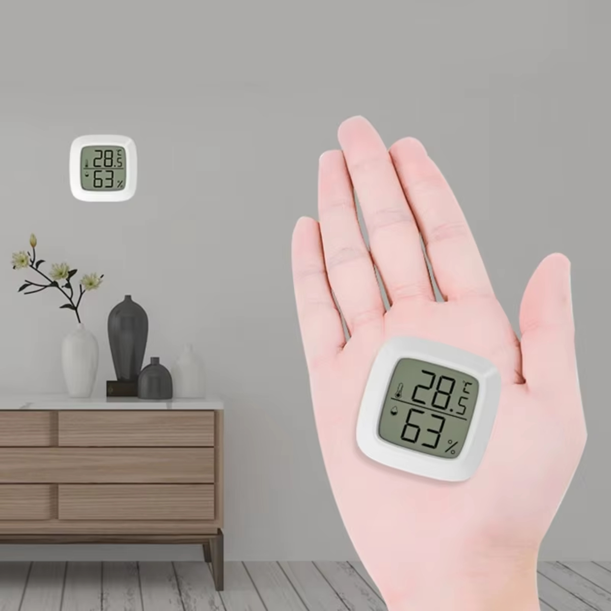 Mini LCD Digital Thermometer H - Temperature Humidity Sensor ulasan dan harga